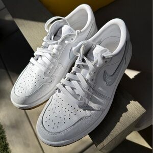 Nike Air Jordan Low G Spikeless golf shoes White Gum 7.5